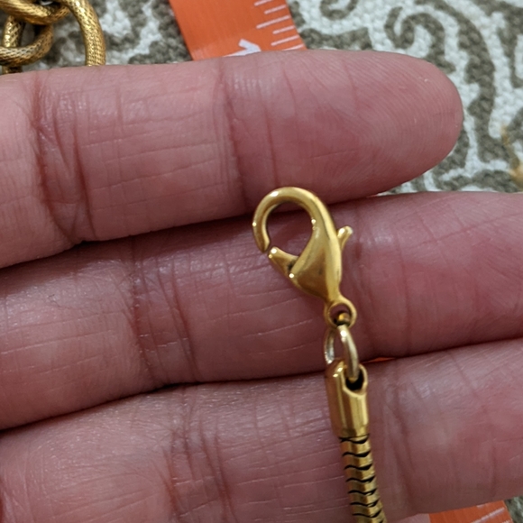 VINTAGE Genuine Stone Statement Necklace - Picture 7 of 12